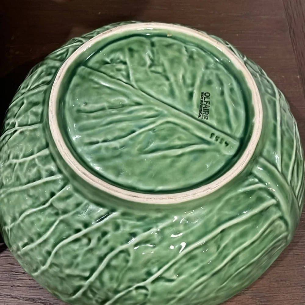 Olfaire lettuce leaf large bowl